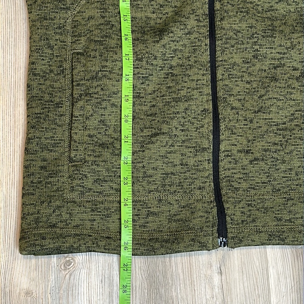 EUC Canada Weather Gear Men's size Medium Green/Black Vest Full Zipper Fleece,M - Picture 12 of 14